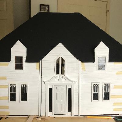 Dollhouse Miniatures Episode 2-Watching History On A One Inch Scale TV and Experimenting with Foam Core Building