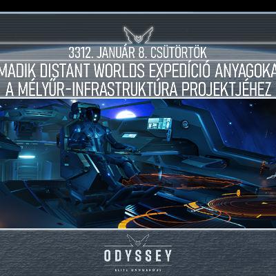 Galnet hírek: 3312. január 08. csütörtök - A harmadik Distant Worlds expedíció anyagokat kér a mélyűr-infrastruktúra projektjéhez Galnet hírek: 3312. január 08. csütörtök - A harmadik Distant Worlds expedíció anyagokat kér a mélyűr-infrastruktúra projektjéhez