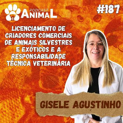Podcast Animal 187 - Licenciamento de criadores comerciais de animais silvestres e exóticos e a responsabilidade técnica veterinária com Gisele Agustinho