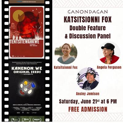 Telling Stories through Food, Clay and Media w/ Mohawk director Katsitsionni Fox and Onondaga seed keeper Angela Ferguson Telling Stories through Food, Clay and Media w/ Mohawk director Katsitsionni Fox and Onondaga seed keeper Angela Ferguson