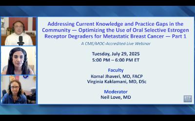 Metastatic Breast Cancer — Optimizing the Use of Oral Selective Estrogen Receptor Degraders: Part 1