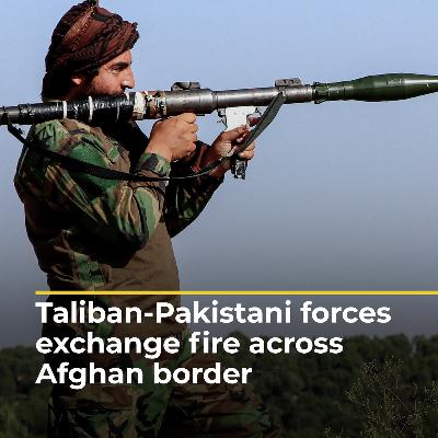 Taliban and Pakistani forces exchange heavy fire across Afghanistan border | AJ#shorts