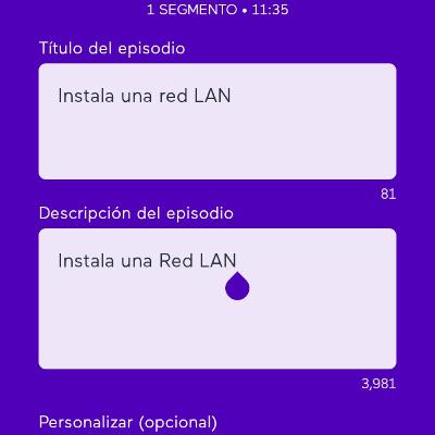 Instala una red LAN