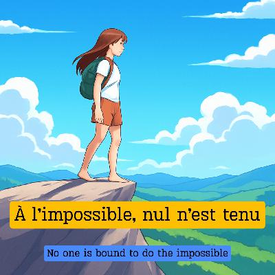 Expression française : "À l'impossible nul n'est tenu"