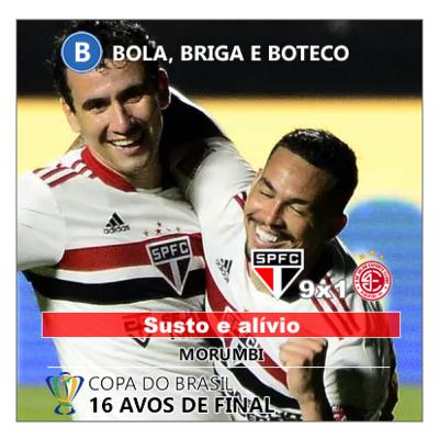 São Paulo 9x1 4 de julho - Susto e alívio
