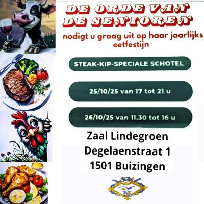 Orde van de senioren organiseert jaarlijks eetfestijn