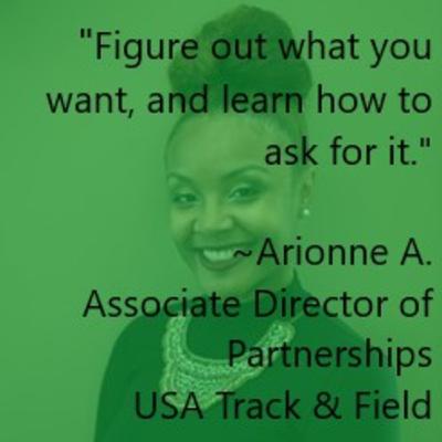 S1E7 - W.I.SE. TV & Radio with Arionne A., Associate Director of Partnerships - USA Track & Field