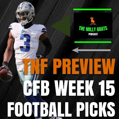 CFP Rankings Reaction, Lions + Cowboys Preview, & CFB Week 15 Pick ‘Em