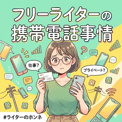 フリーライターの携帯電話事情！仕事と私用は分ける？