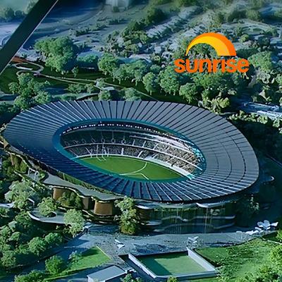 Brisbane's Olympic stadium begins