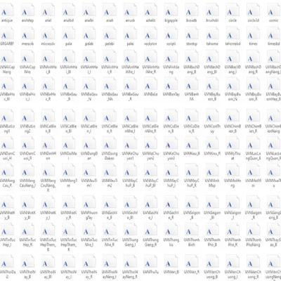 Font Chữ Unicode Font Chữ Unicode