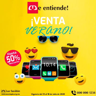 Gran venta de Verano con 50% de descuento en artículos electrónicos.