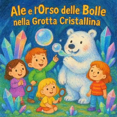 Ale e l'Orso delle Bolle nella Grotta Cristallina