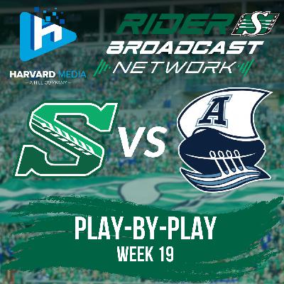 Play-by-Play - Week 19 - Argonauts @ Roughriders - Oct 10, 2025