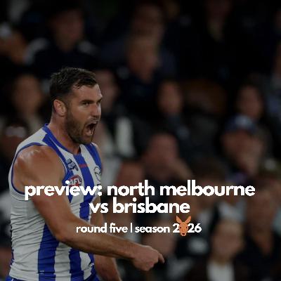 Back to the Barossa 🍇 Preview: North Melbourne v Brisbane | Round 5, 2026 Back to the Barossa 🍇 Preview: North Melbourne v Brisbane | Round 5, 2026