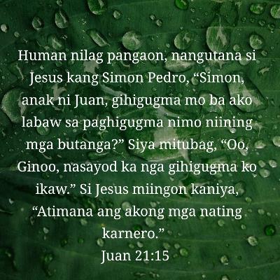 Juan Kapitulo 21 ATIMANA ANG AKONG MGA KARNERO