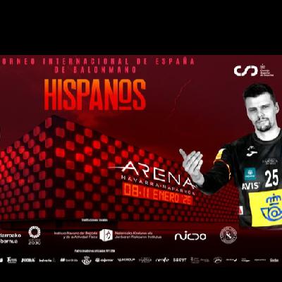 Balonmano con los Hispanos en el Navarra Arena en el Torneo Internacional en la que compiten 6 selecciones