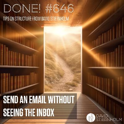 Send an email without seeing the inbox