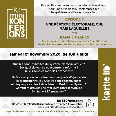 {Mini-Konferans} Système politique - Quelle réforme électorale? {Mini-Konferans} Système politique - Quelle réforme électorale?