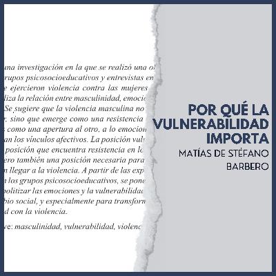POR QUÉ LA VULNERABILIDAD IMPORTA | MATÍAS DE STÉFANO BARBERO | ARTÍCULO