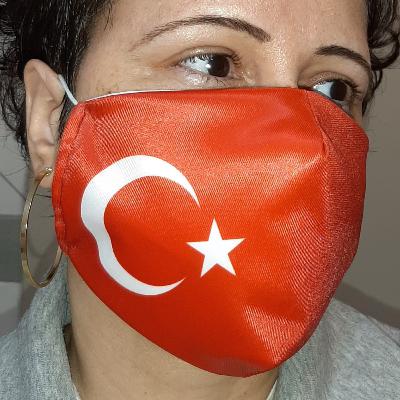 Podcast # 7 - Máscaras COVID com bandeira da Turquia e o uso de máscaras durante a viagem