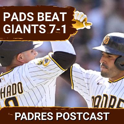 PADRES POSTCAST: San Diego PADRES BREAK OUT for 7 Runs, Nick Pivetta SHUTS DOWN SF Giants in 7-1 WIN PADRES POSTCAST: San Diego PADRES BREAK OUT for 7 Runs, Nick Pivetta SHUTS DOWN SF Giants in 7-1 WIN