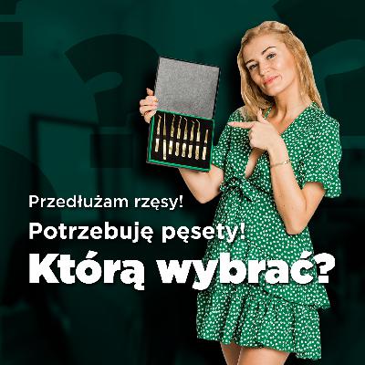 Pęseta do PRZEDŁUŻANIA rzęs. Ręka stylistki.