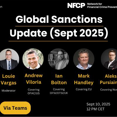 NFCP's September Sanctions Update