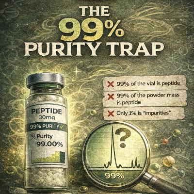 The 99% Purity Trap- What HPLC-UV actually measures, what it can miss, and why “99%” doesn’t mean “safe” or all peptide.