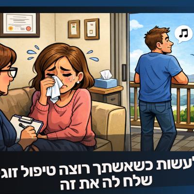 מה לעשות כשאשתך רוצה טיפול זוגי? - שלח לה את זה