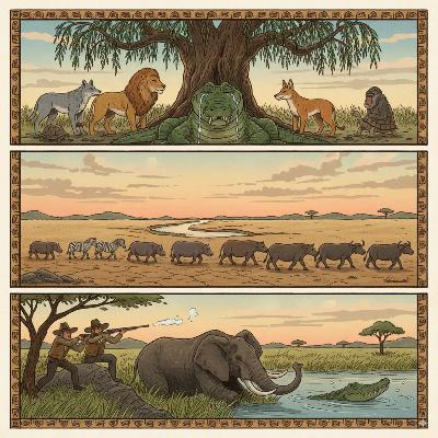 The Treachery of Crocodile: An African Folktale of Water, Lions, and Betrayal The Treachery of Crocodile: An African Folktale of Water, Lions, and Betrayal