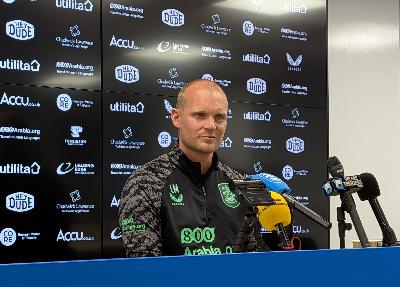 Liam Manning's first press conference as Huddersfield Town head coach