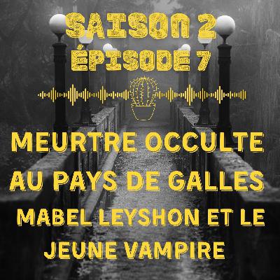 Meurtre occulte au pays de Galles : Mabel Leyshon et le jeune vampire...