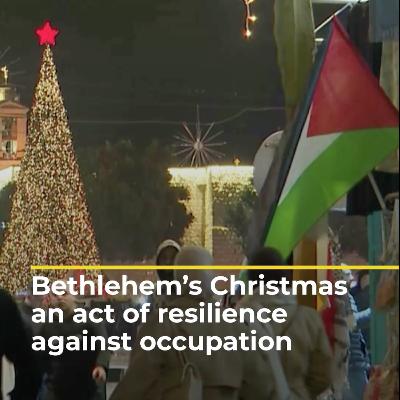 Christmas an act of resilience against Israeli occupation in Bethlehem | AJ #shorts
