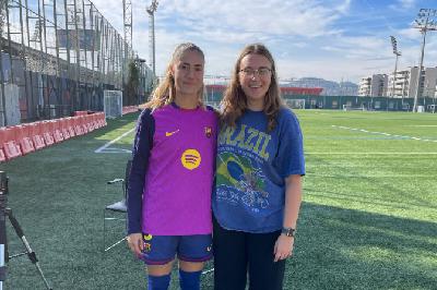 Laia Aleixandri: "Se m'ha posat la pell de gallina veient a Messi al Camp Nou"