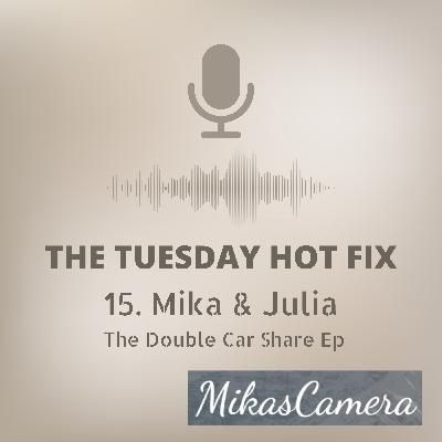 15. Double car share with Mika & Julia!!