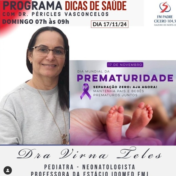 Prematuridade com Dra Virna - Dicas de Saúde Podcast