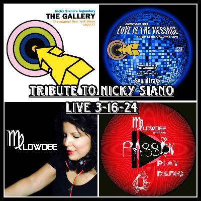 Nicky Siano Tribute Live on Passion Play Radio 3-16-24