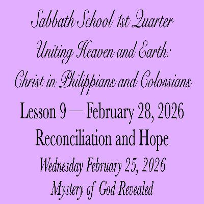Reconciliation and Hope — Mystery of God Revealed