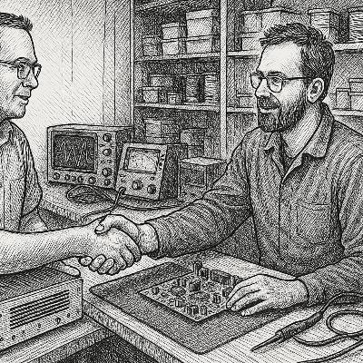 Werkbank Gespräch mit dem Elektroniker (2/3) Werkbank Gespräch mit dem Elektroniker (2/3)
