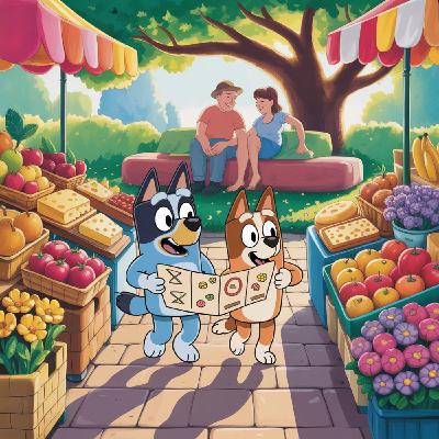 🗺️Bluey y el Misterioso Mapa del Mercado🛍️ | Audiocuentos