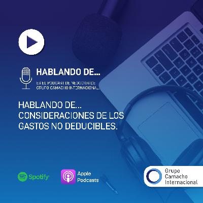 Hablando de… Consideraciones de los gastos no deducibles Hablando de… Consideraciones de los gastos no deducibles