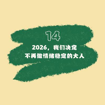 14 2026，我们决定不再做情绪稳定的大人