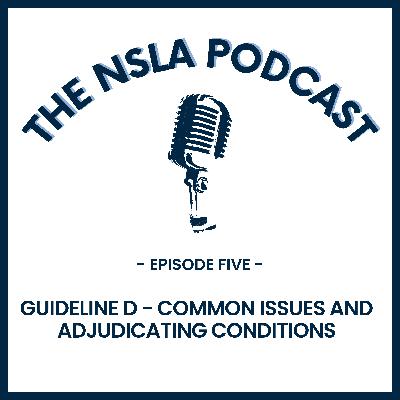 Guideline D - Common Issues and Adjudicating Conditions Guideline D - Common Issues and Adjudicating Conditions