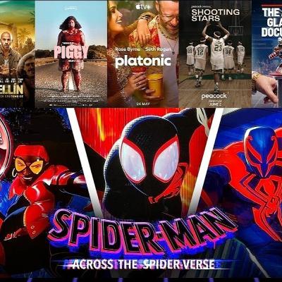 Episode 465: Spider-Man: Across The Spider-Verse, Platonic, Marvel Echo Rumors, The American Gladiators Documentary, Shooting Stars, Piggy, Medellin