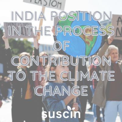 Where does India stand in the process of contributing to the climate change phenomenon?