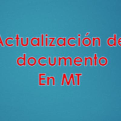 NUEVO PROCESO CAMBIO DE DOCUMENTO