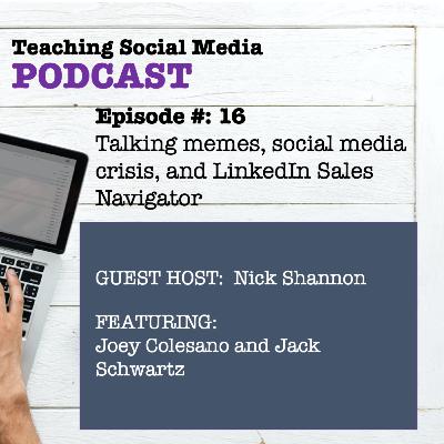 Talking memes, social media crisis, and LinkedIn Sales Navigator Talking memes, social media crisis, and LinkedIn Sales Navigator
