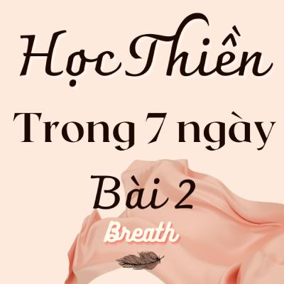 Khoá học thiền căn bản 7 ngày - Bài 2 - Trở về với hiện tại