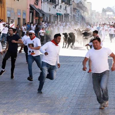 Huamantlada vs encierro estilo Pamplona